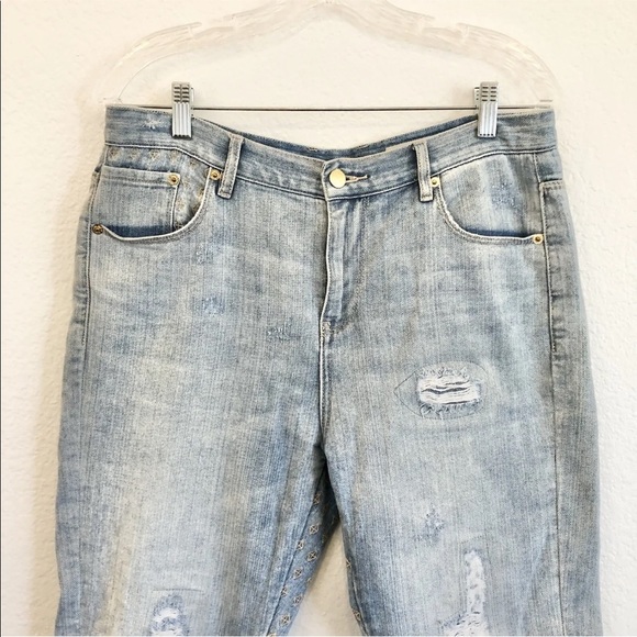 Sass and Bide Diamond Embroidered Jeans Size 27 High Waisted - Picture 3 of 9